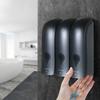 Manual Soap Dispenser 3 Chamber X 300mlCelsius 10.2oz Wall Mounted Liquid Shampoo Box Shower Gel Hand Soap Dispensers for Kitchen Bathroom
