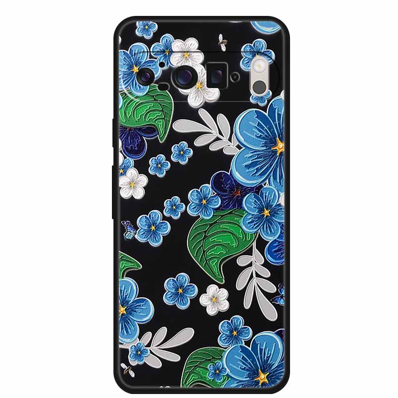 3D Emboss Cover For Google Pixel 9 Pro XL / Pixel 9 Pro / Pixel 9 Case Flower Relief Soft Silicone Cover For for Google Pixel 9