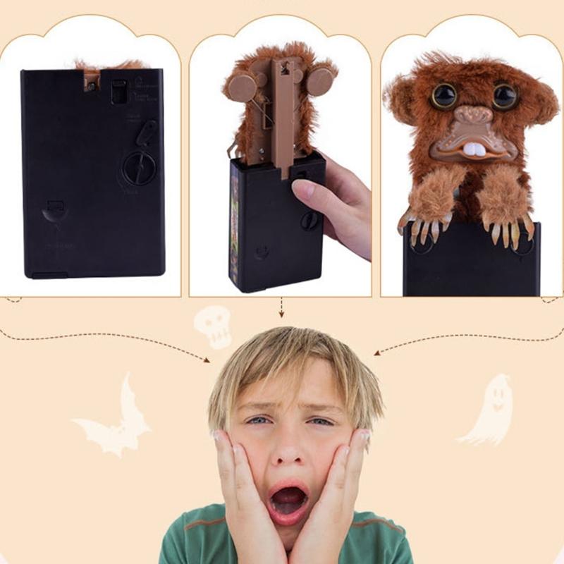Monkey Box Model Halloween Toy with Timer Hilarious Monkey Box Artificial Scary Monkey Box Children Gifts