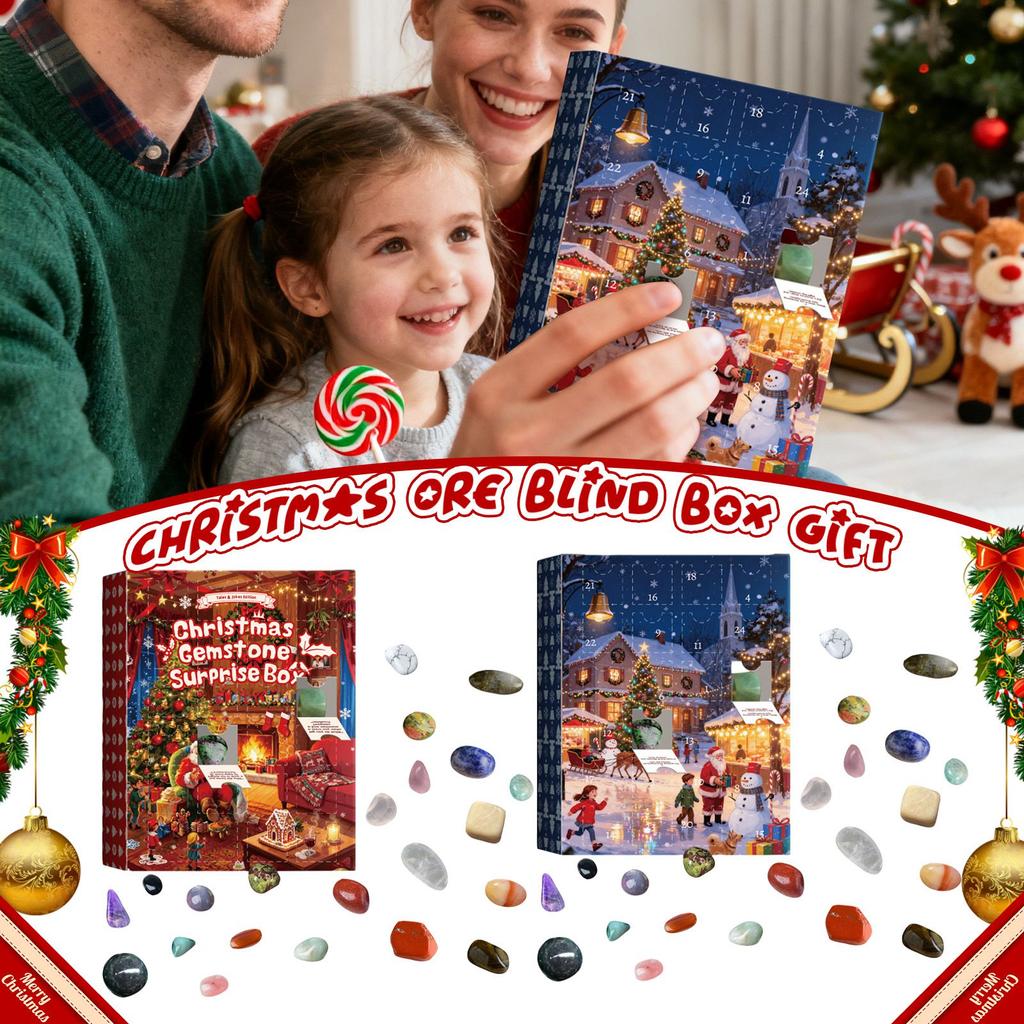 Christmas Countdown Calendar Box,24-day Christmas Countdown Gift, Children's Perception Toy Surprise Toy Set