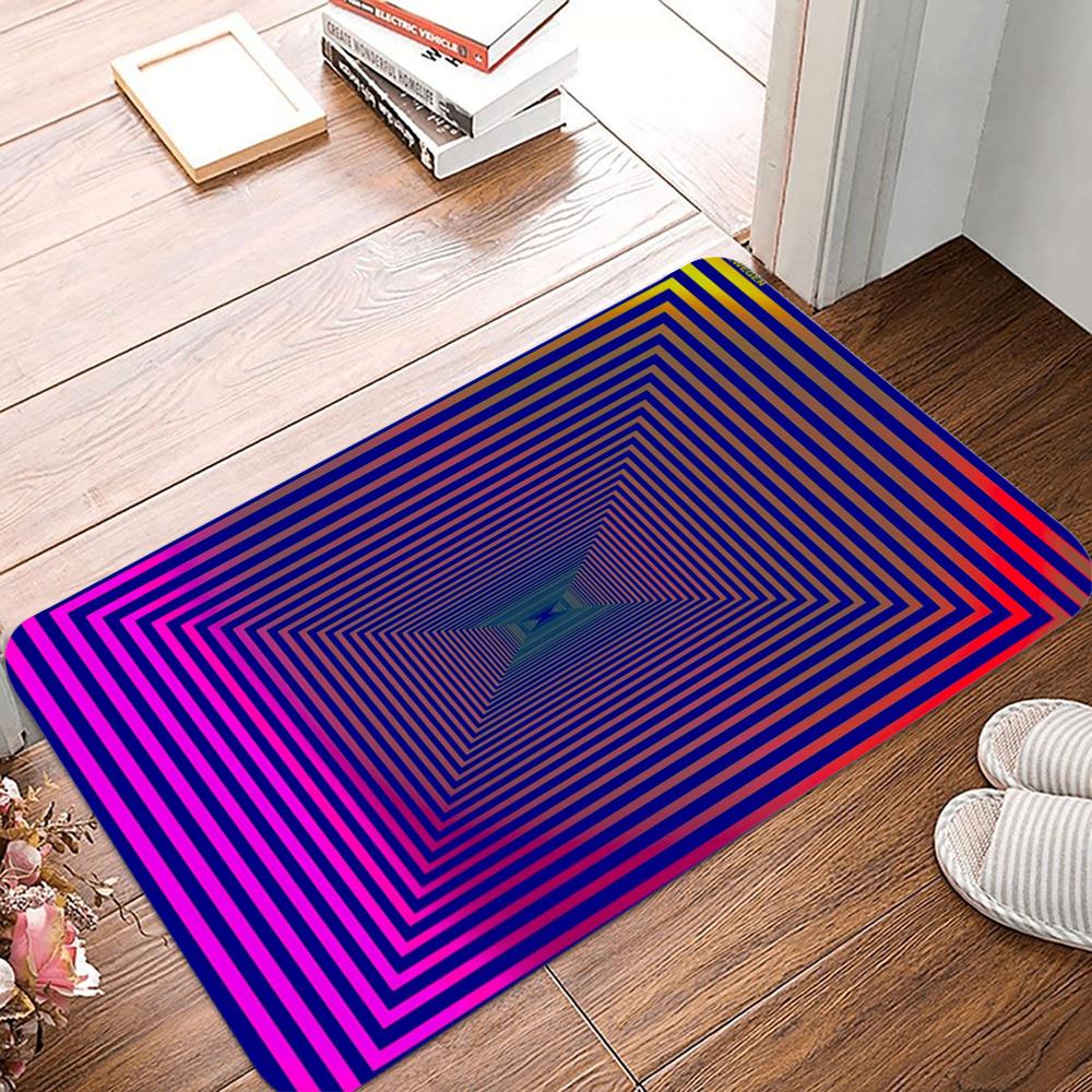3D Optical Illusion Entrance Doormat Funny Indoor Outdoor Rug Non Slip Bath Bedroom Kitchen Carpet Home Decor