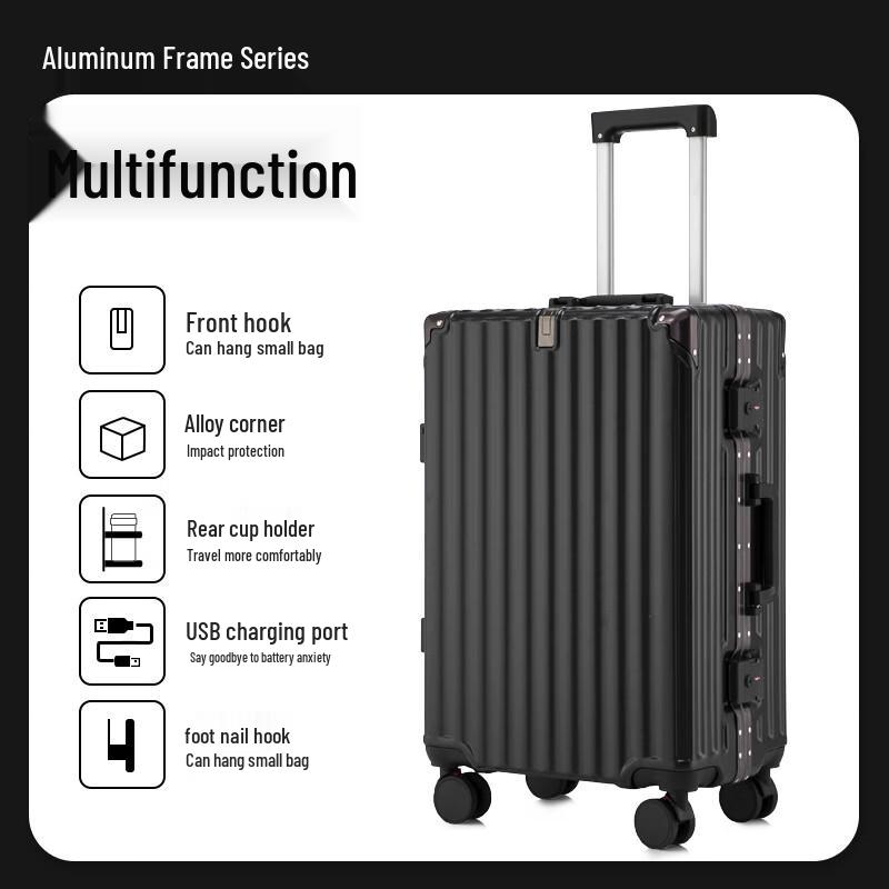 Li Shen Premium Aluminum Frame Lightweight Hardside Luggage 20-inch