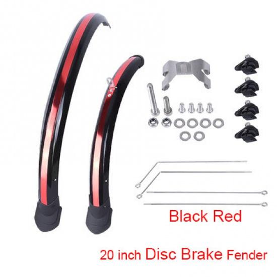 16 20 inch Aripi biciclete 2 buc față spate Apărător de noroi dublu bracing mărime reglabilă aripi biciclete pentru biciclete pliabile cromate