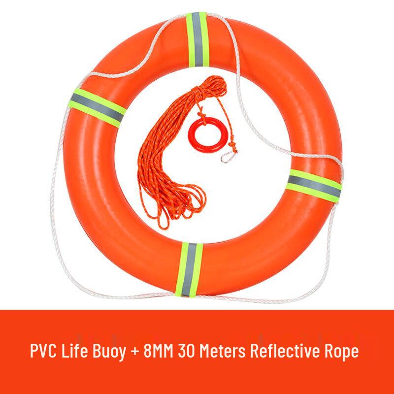 Jundingying PVC Foam Lifebuoy with 30m Reflective Rope