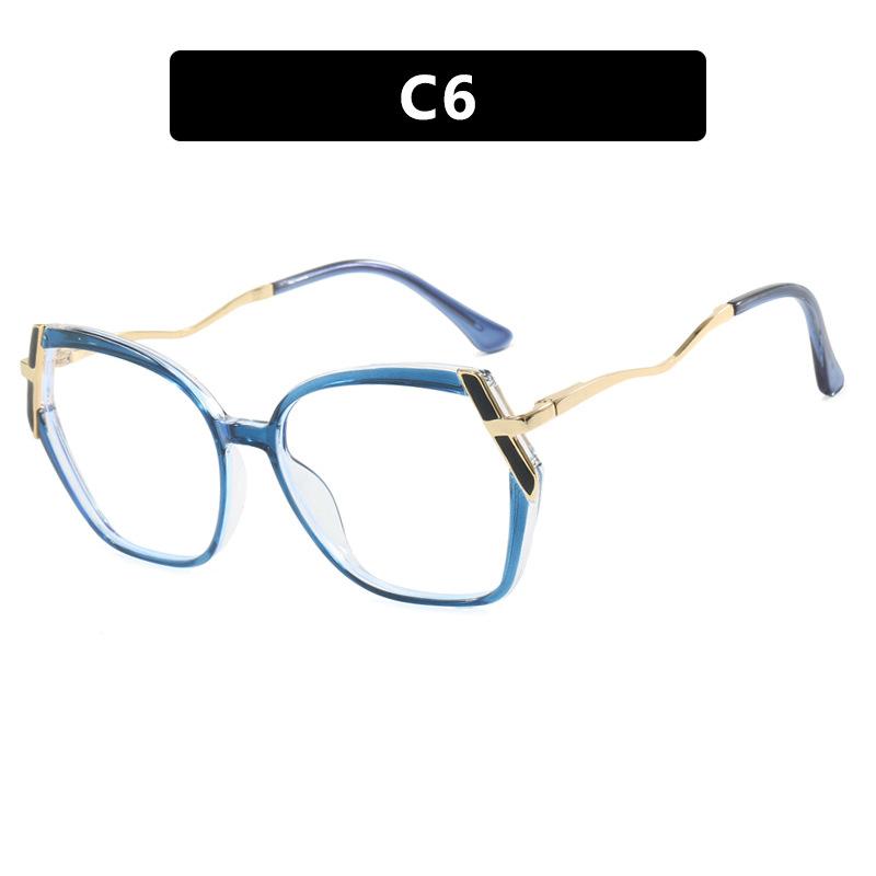 Irregular TR90 Frame Anti Blue Light Glasses for Women Fashionable Leopard Print Glasses Frame 2025 Computer Goggles