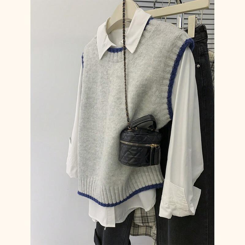 Women s Gentle Style Pullover Knit Vest L