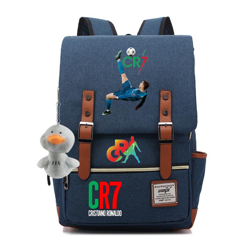 Modischer Anime CR7 Teenager Schüler Schultasche Herren und Damen Freizeit Rucksack