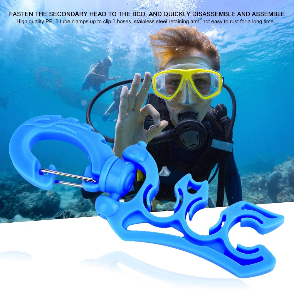 Keep Diving Underwater Diving Hose Holder Clip Buckle Hook Black