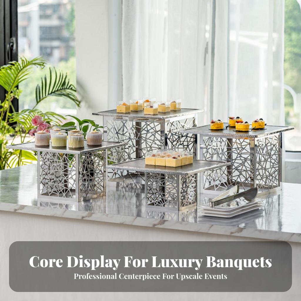 Dessert Stand Geometric Buffet Riser Modern for Bakers