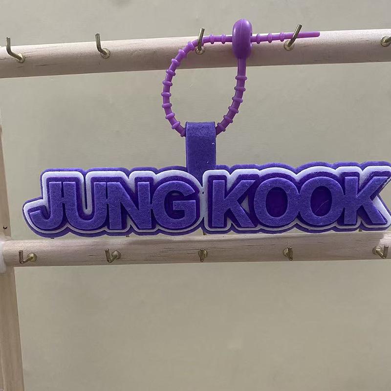 8pcs BTS Bags & Luggage Charms, Celebrity Merchandise, Clothing Decorations, Fan Support Products