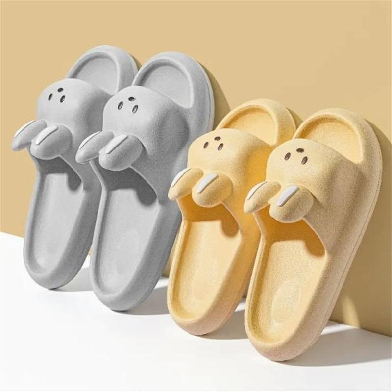 Slippers Cute Rabbit Cartoon Sandals Breathable Ladies Soft Four Seasons Indoor Home Bathroom Non-slip Slippers