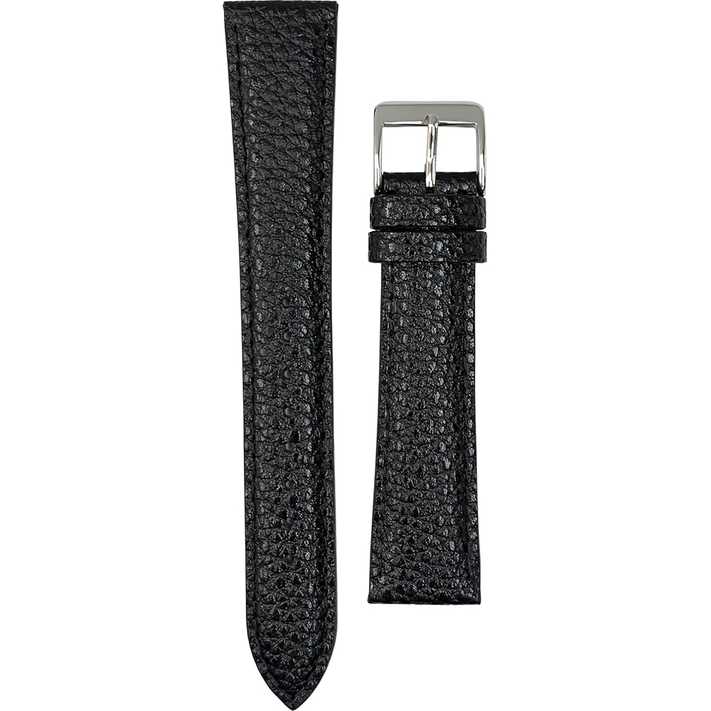 [SEIKO] SEIKO Watch Band 18mm DAE4R Shrink-Wrapped Cowhide Leather, Black, Men s