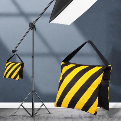 Striped Photography Sandbag Heavy Duty Empty Saddlebag Light Stand Video Studio Photo Tripod Tent Umbrella Base Fishing Chair Picnic Table Weight Bag