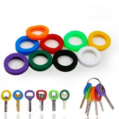 Soft Key Fobs Hollow 24Pcs Fashion Silicone Locks Covers Keychain Accessory CLE