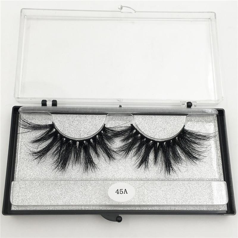 RED SIREN 1 Paar Wimpern Großhandel 100% Nerzhaar Falsche Wimpern Handgemacht 25mm Wimpern Dramatisch Dick Lang 3D Nerz Wimpern Make-up