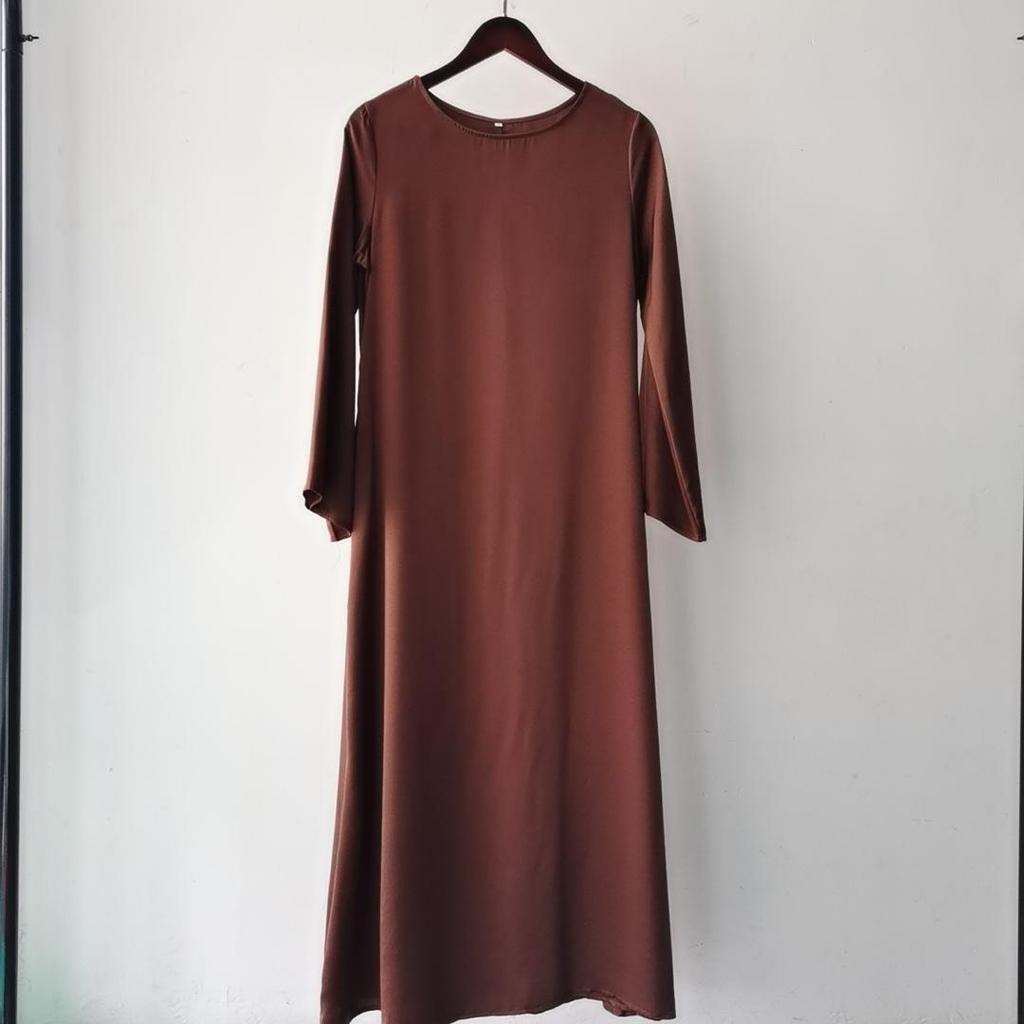 Yiduo Duo Round Neck Flared Sleeve Muslim Fashion Dress 21512#