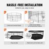 VEVOR Dog Playpen, 8 Panels Foldable Metal Dog Exercise Pen with Top Cover and Bottom Pad, 61 Cm H Pet Fence Puppy Crate Kennel