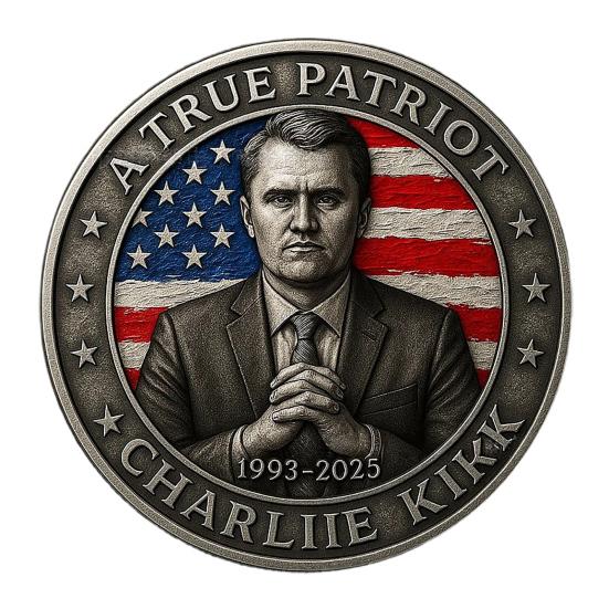 Pamětní mince Charlieho Kirka Pocta pravdě svobodě Pamětní mince Inspirativní suvenýr pro fanoušky