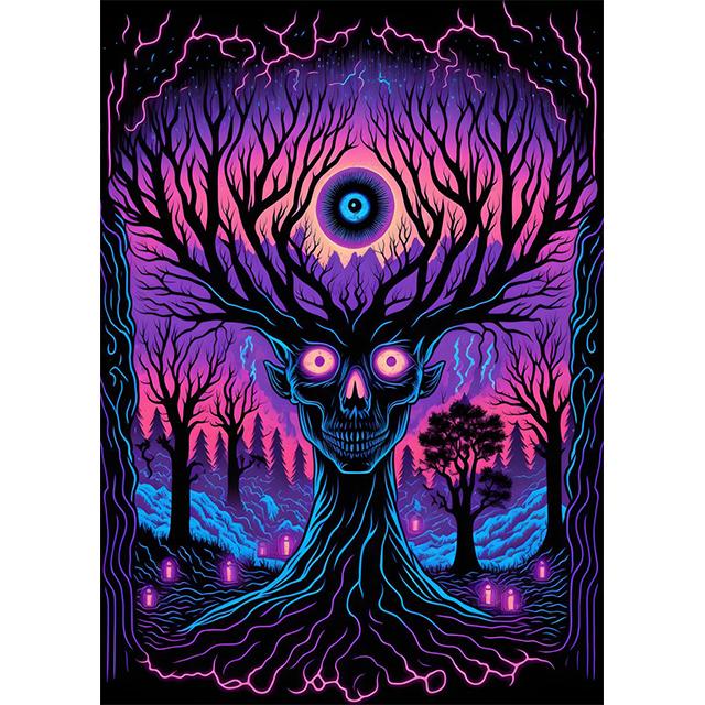 Abstract Cthulhu Mythology Diablo Prints Poster Canvas Painting Modern Wall Art Pictures for Living Room Bedroom Home Decoration