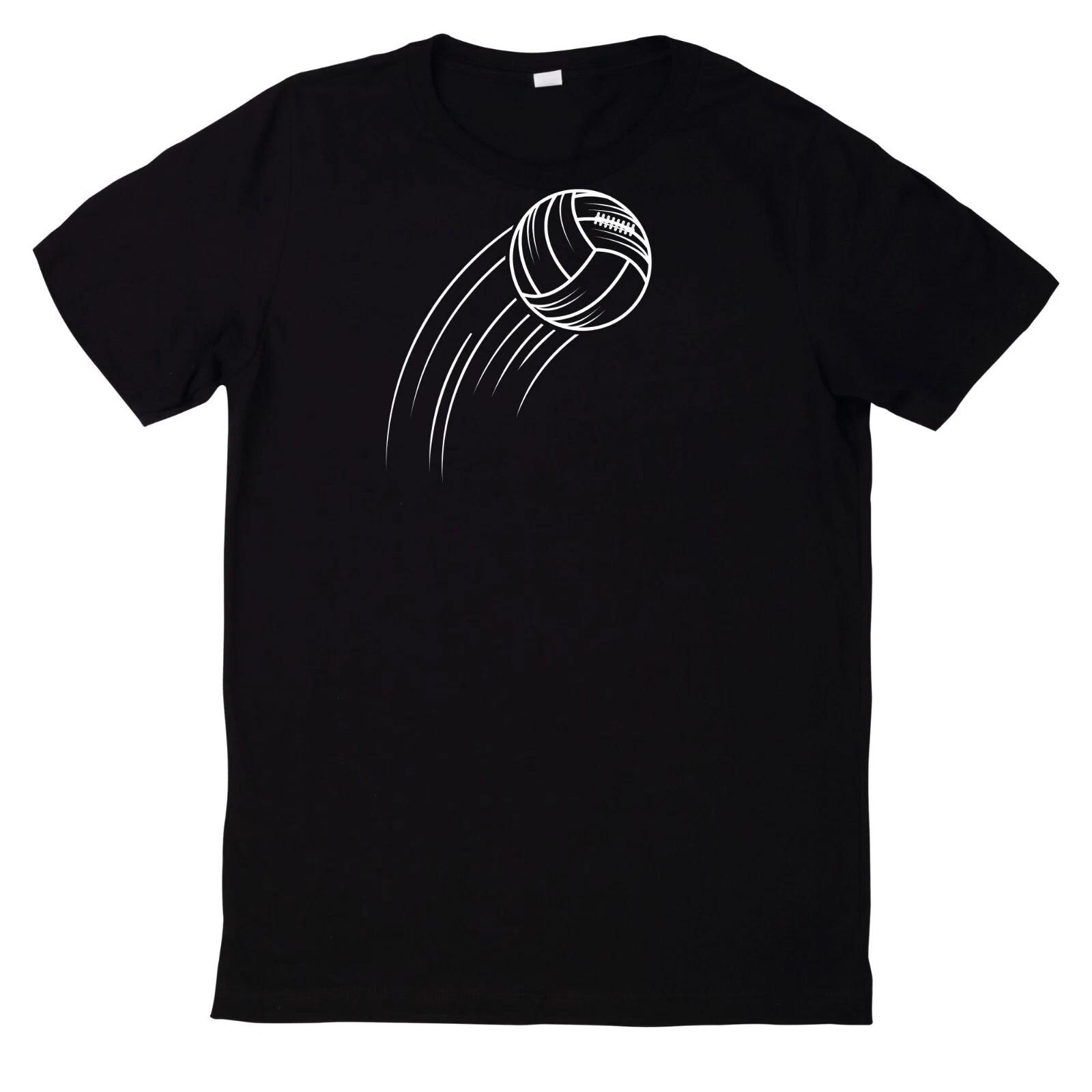 Volleyball Net Motif 100% Cotton T-shirt Mens Womens Tees Top- M