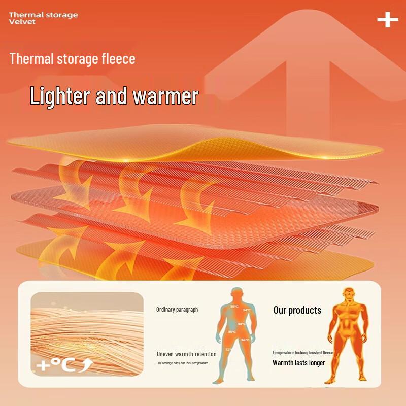 MINISO Men's Winter Fleece Thermal Base Layer Pants