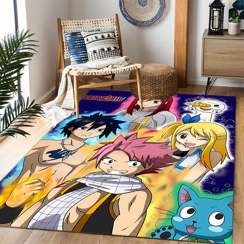 Fantasy Friends Adventure Themed Anti-Slip Rugs - Polyester Home Decor, Suitable for Bedrooms, Living Rooms, Doorways, Studios, and Decorations
