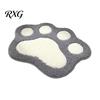 Unique Shaped Bath Mat Cat Paw Mat, Non-Slip Soft Fluffy Rug, Absorbent Cashmere-like Washable Cute Area Rug for Entrance Bathroom Bedroom Non-slip