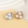 10Pcs Small Sparkling Rhinestone Flower-Shaped Hairpin Decoration For Women Girls Headdress Hair Accessories