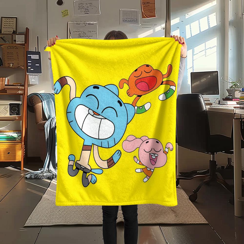 The Amazing World of Gumball2 Flannel Blanket, High quality Comfortable for All Seasons, Home Decor, Warmth and Comfort