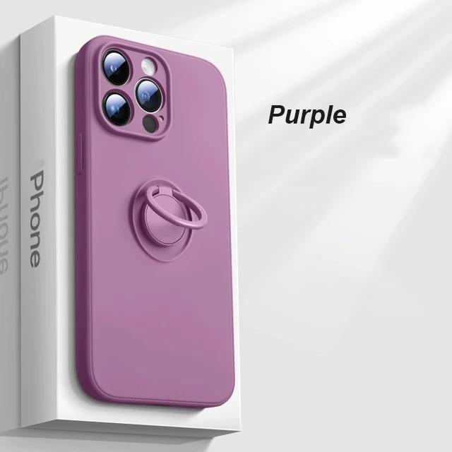 

Жидкий силиконовый магнитный чехол-держатель для iPhone 16 15 14 Plus 13 12 11 Pro Max Samsung S25 S24 S23 S22 S21 Ultra Plus FE A16 A56 A15 A55 A53 A54 iPhone 12 Pro Max фиолетовый