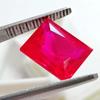 Certified Natural Ruby Rectangle Cut Red Mozambique 10-12 Ct VVS Loose Gemstone