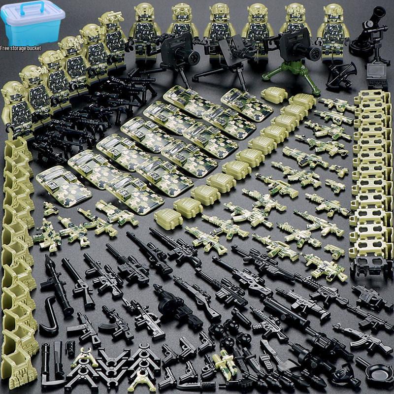 Military Minifigure Building Blocks: Special Forces Police - Educational Toy for Kids