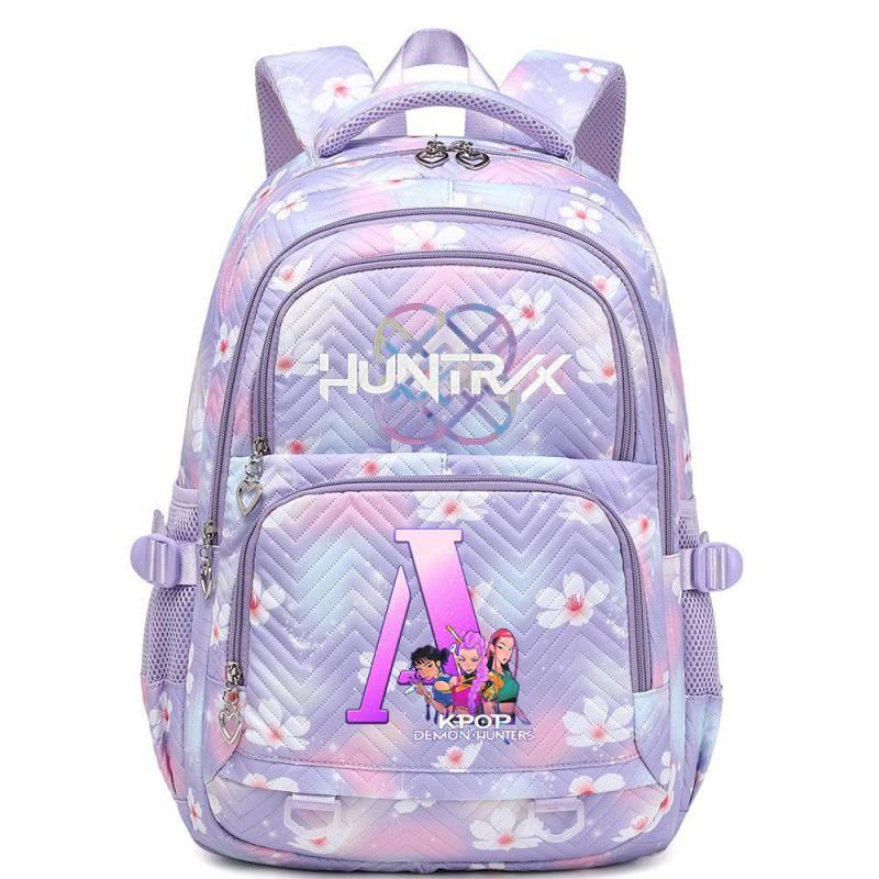 K-Pop Anime Style Unisex Large Capacity Backpack 20-35L Nylon School Bag With Arc Shoulder Straps Daily Use