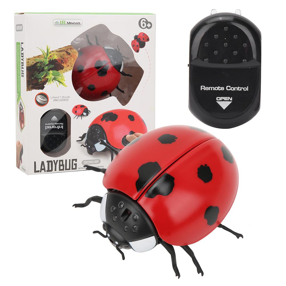 Simulation Insect Coccinella Septempunctata Toy Infrared Remote Control Sensing Portable