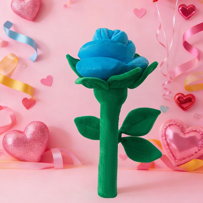 38Cm Large Rose Flower Plush Toys Multi Colored Roses Plushie Doll A Large Bouquet Flowers Pillow For Birthday Party Decor Gift