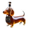 Dachshund Dog Shape Decorative Decanter Liquor Bottles Glass Liquor Bottle Animal Statue Wine Container for Birthday Christmas