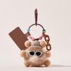 Cute Plush Rex Rabbit Fur Ball Keychain & Bag Charm