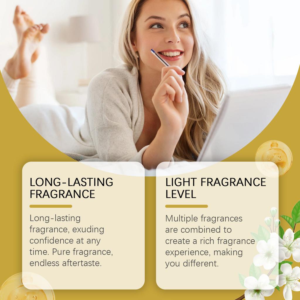 Perfume Soft Sweet  Lasting,Women's Perfume Has A Lasting Taste,,Mixed Spices, Delicate  Helps Relax The Body And Mind..1pc,50ml