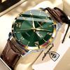 POEDAGAR Original Fashion Men's Watches Leather Date Week High Quality Quartz Men Wristwatch Waterproof Luminous Business Watches For Man Male Reloj