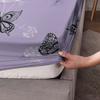 3pcs Purple Dreamy Butterfly Romantic Print Coreless Bed Sheet Set Multiple Sizes Bed Cover Bedroom Bedding Decoration