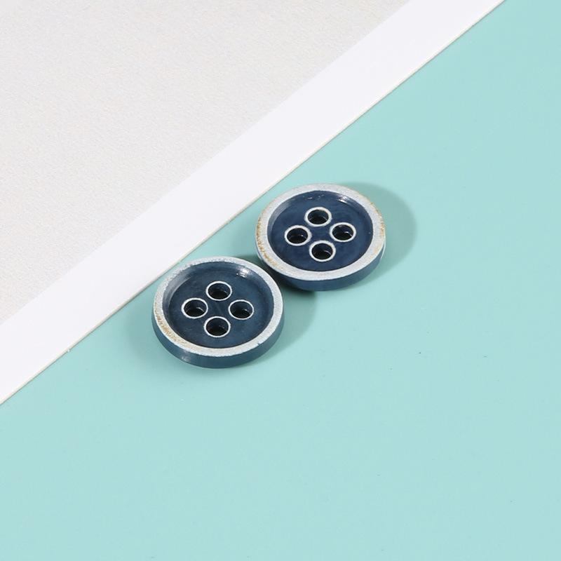 Boutons Urée Bord Brûlé Boutons de Chemise Colorés Boutons de Pull Ronds Vêtements Polyvalents Homme et Femme Accessoires Boutons de Chemise