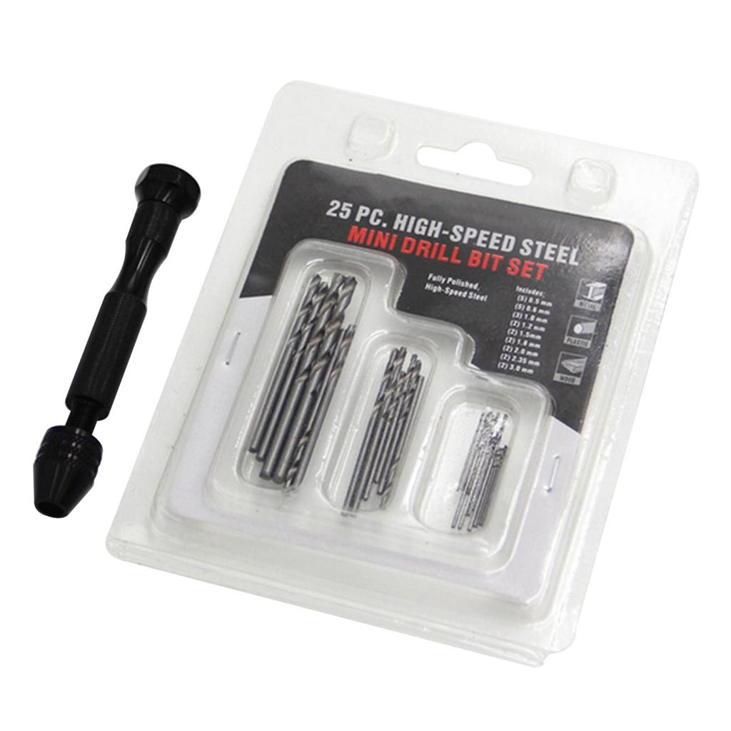 Drill Bit Set,25Pcs Aluminum Alloy Manual Drilling and reaming Drill bit,Replacement Drill Accessories,for Hand Twisted Drill Model Making Wood Drill Bit Set,25Pcs Aluminum Alloy Manual Drilling and reaming Drill bit,Replacement Drill Accessories,for Hand Twisted Drill Model Making Wood