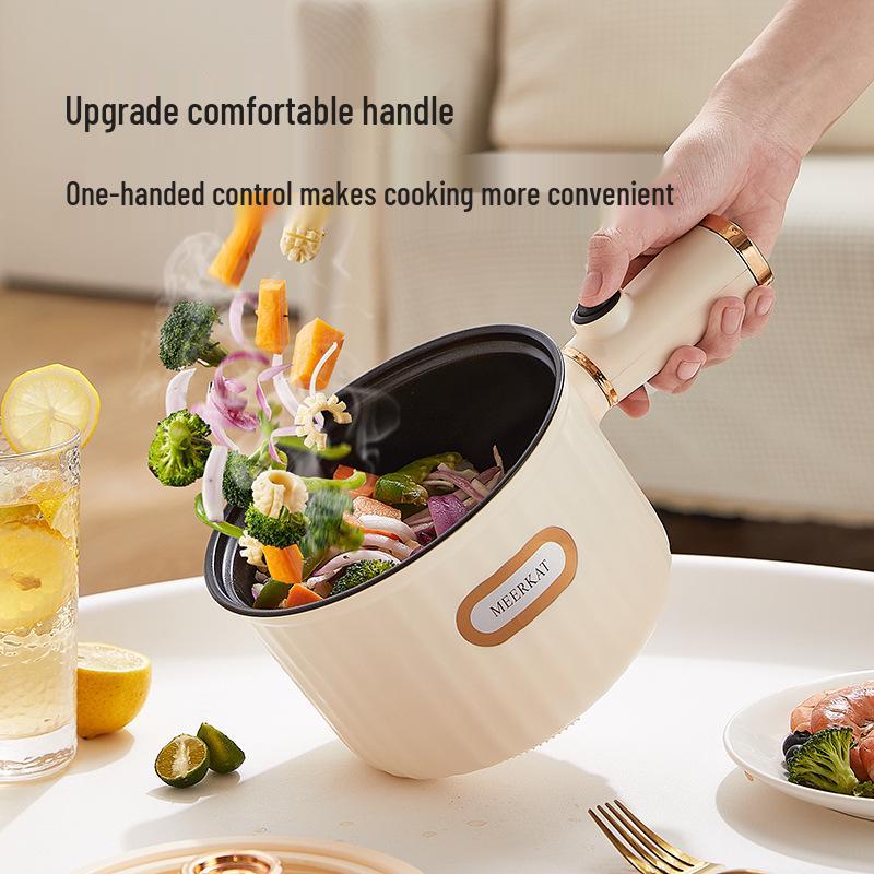 Kompakter elektrischer Hot Pot für Studentenwohnheime - Multifunktionaler Antihaft-Nudel- und Breikocher, Geringe Leistung, 110V