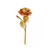 Golden Rose for Valentine Day Gift, 1 Count, 7.5 Inches, Gold, Artificial Flower, Rose, U-Shape, Indoor and Outdoor, Valentine's Day