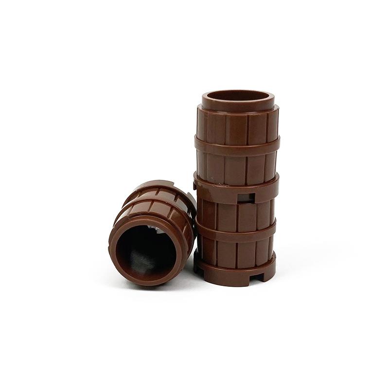 Ovly 5Pcs Wooden Barrel Shop Decoration Bowl Building Block MOC Toy Educational Decorative Ornaments Block Kit Children's Birthdays Gift