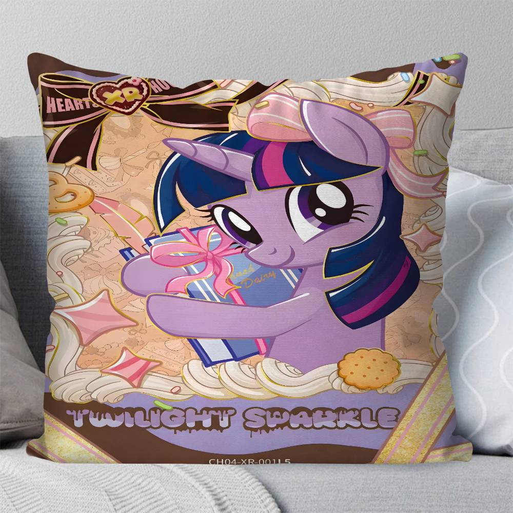 Anime My Little Pony   Pillow Case Square Pillow Bedroom Sofa Leisure Comfort Cushion Car Living Room Home Decoration