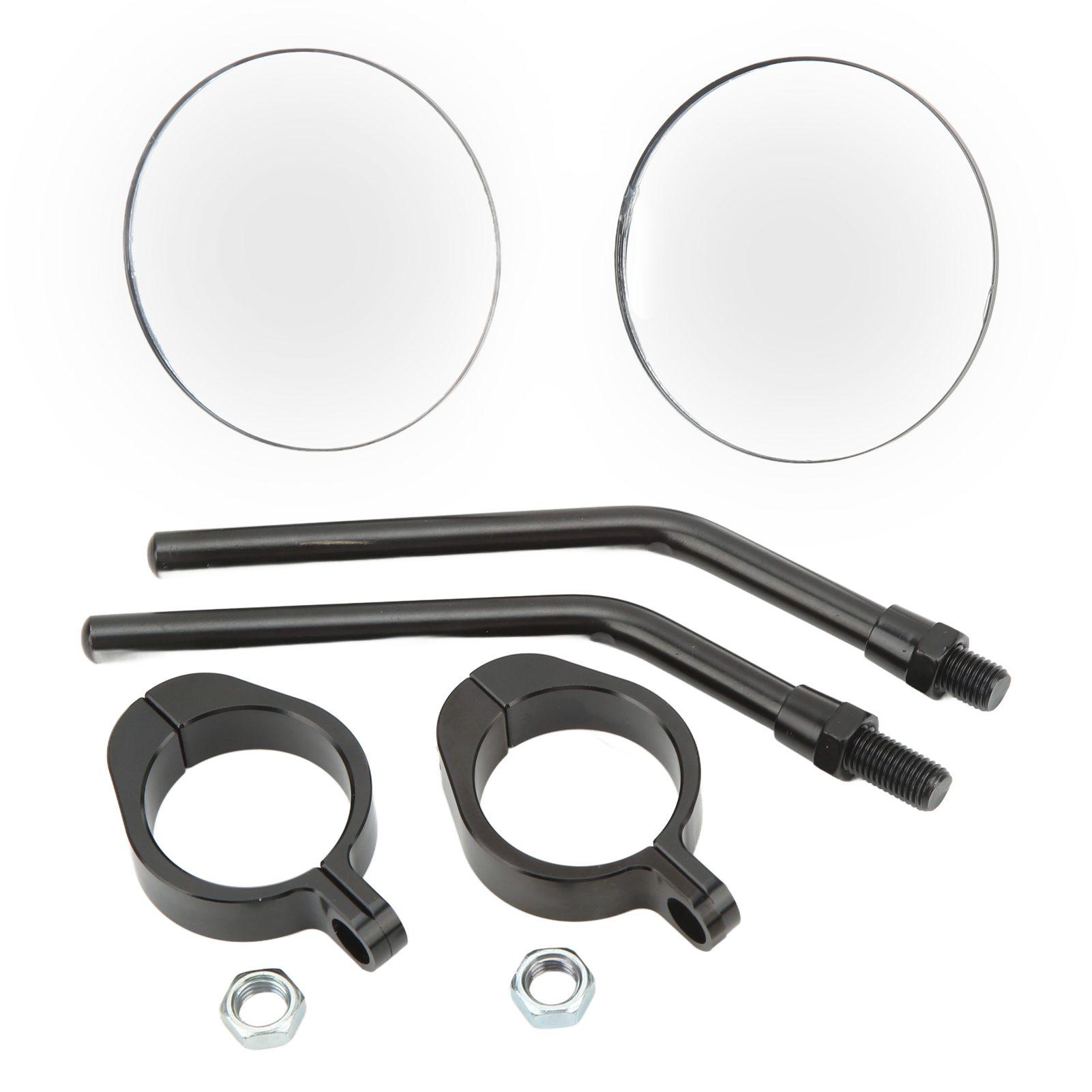 

Motorcycle Side Mirror Clear Flexible Fit for Inner Diameter 38mm Bumper Shock Rod Motorbike