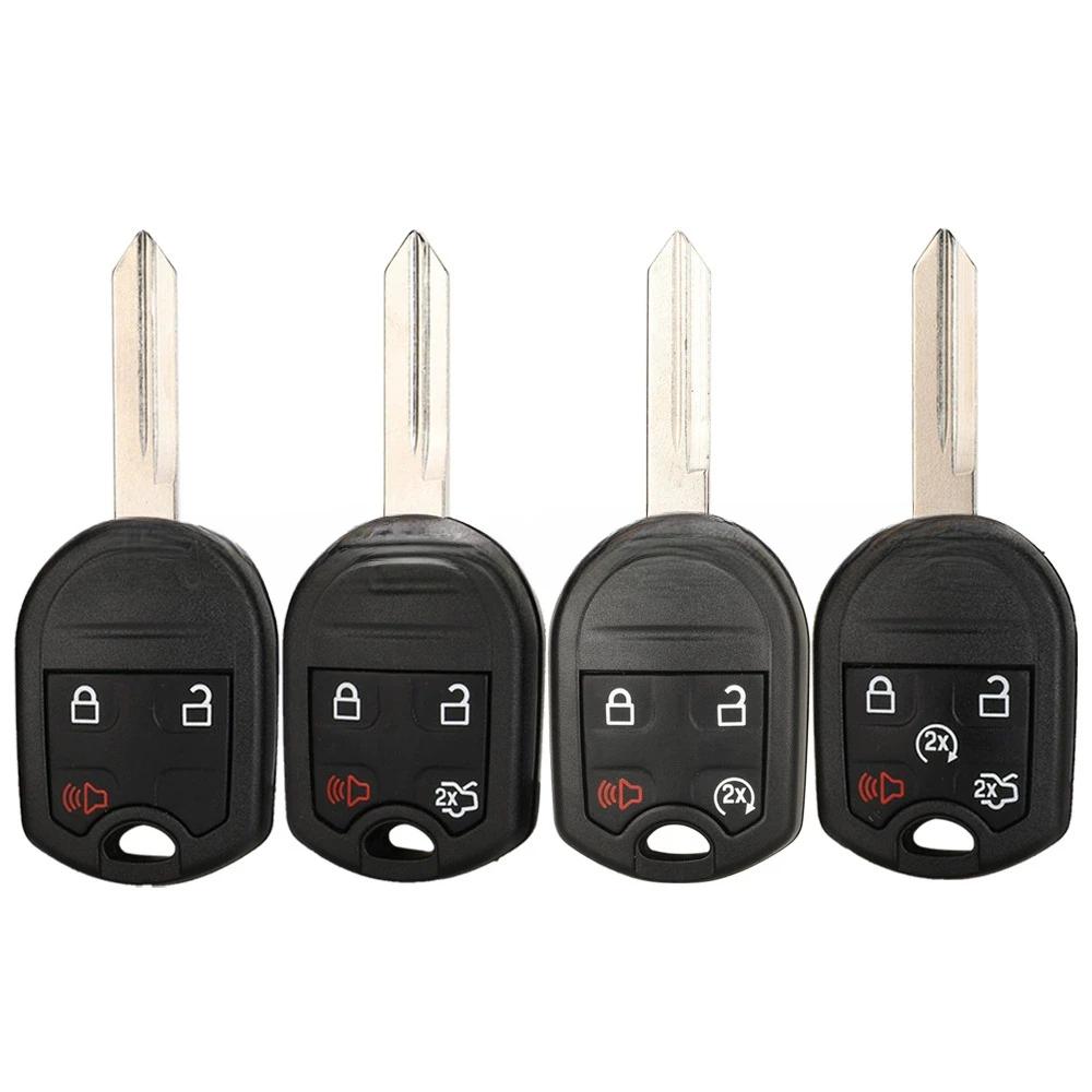 3 4 5 Buttons Car Key Shell Cover Auto Remote Key Shell Case Replacement For Ford Edge Explorer Ranger Mustang Expedition Escape
