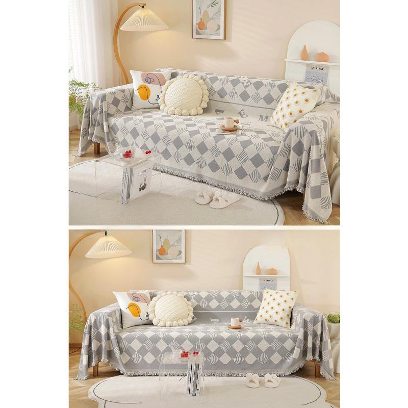 Sofa Cover Cloth, Full Cover Blanket, Backrest Cover Cloth, Anti Slip Sofa Cushion, Universal Cover, Anti Cat Scratch, All Season Universal