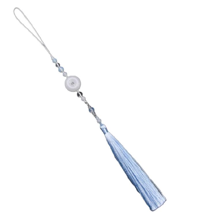 Chinesischer Hanfu Anhänger Retro Quasten Taillenanhänger Imitation Jade Kleidungsschmuck